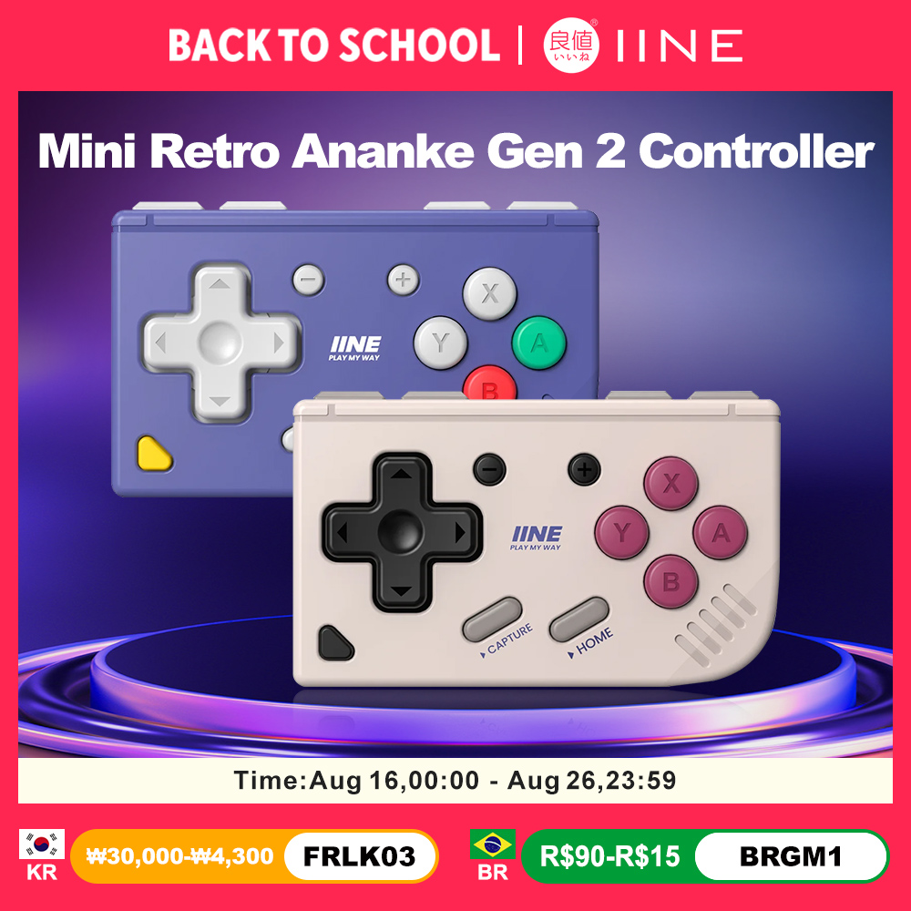 Gaming Console Bluetooth - IINE Ananke Gen 2 レトロミニゲームパッド（Nintendo Switch