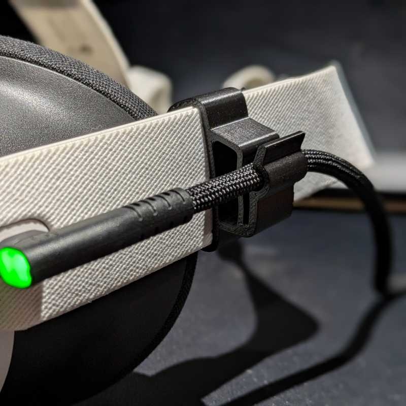 Gaming Headset Wired - 快適なゲーム体験のためのヘッドセットワイヤーオーガナイザー用VRケーブル管理クリップ