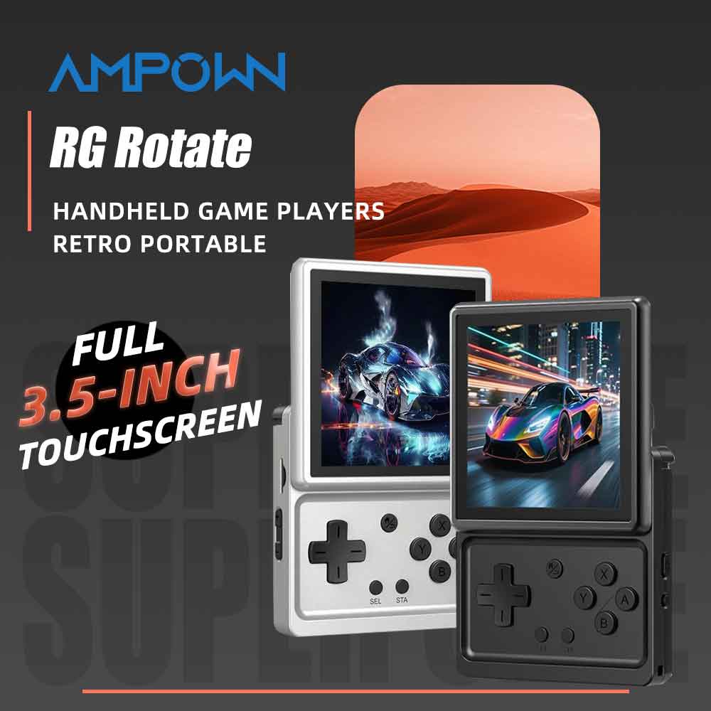 Gaming Console Bluetooth - ANBERNIC RG ロータブルAndroid携帯ゲーム機 3.5インチIPSレトロゲームエミュレーター WiFi Bluetooth