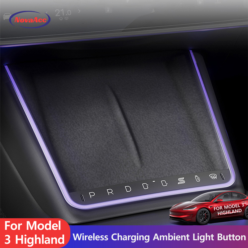 Controller Charging Dock - テスラ モデル3 ハイランド 2024-2026 センターコンソールコントローラー用 ワイヤレス充電ドック