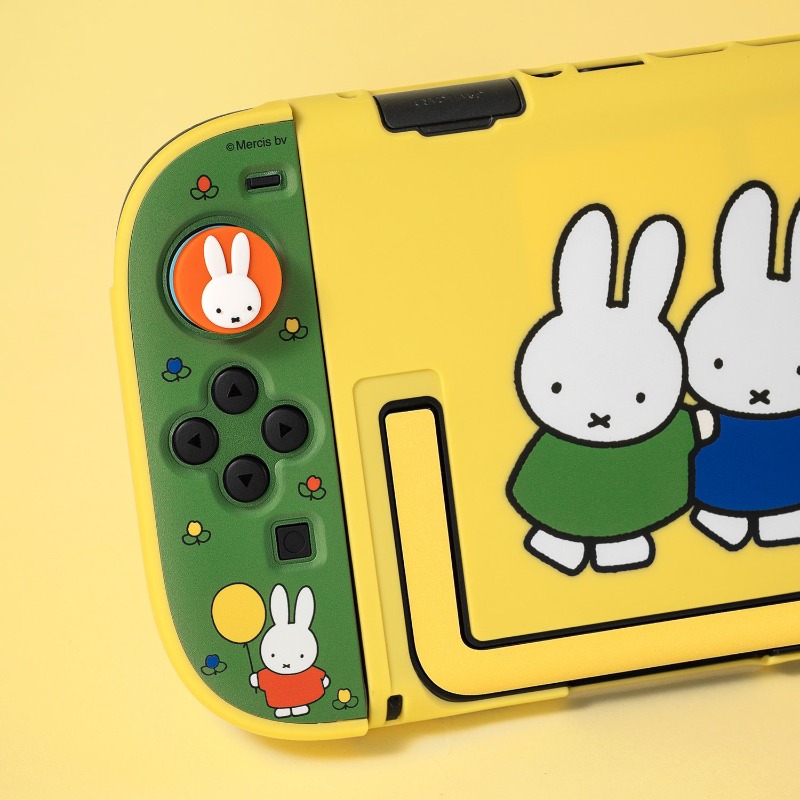 Nintendo Console Switch Oled - かわいいミッフィーのNintendo Switch OLED用コンソールケース ハードシェル保護カバー コントローラーケース かわいいキャラクターゲームハウジング