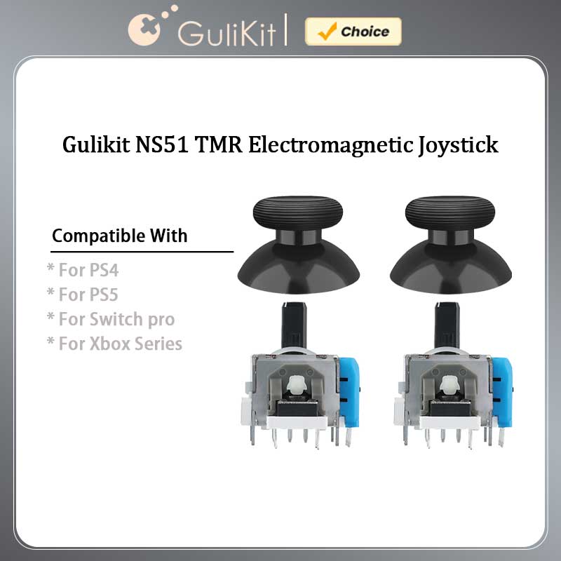 Sony Console Playstation 5 - GuliKit NS51 TMR ジョイスティック スティックキャップ付き、PS4 PS5/PS5