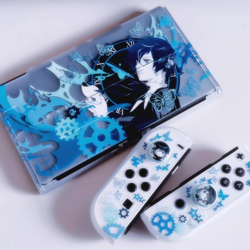Nintendo Console Switch Oled - ホットケース半透明ペルソナ3マコトユキハード保護パターンSwitch 2 Oled Liteゲームコンソールカバー対応