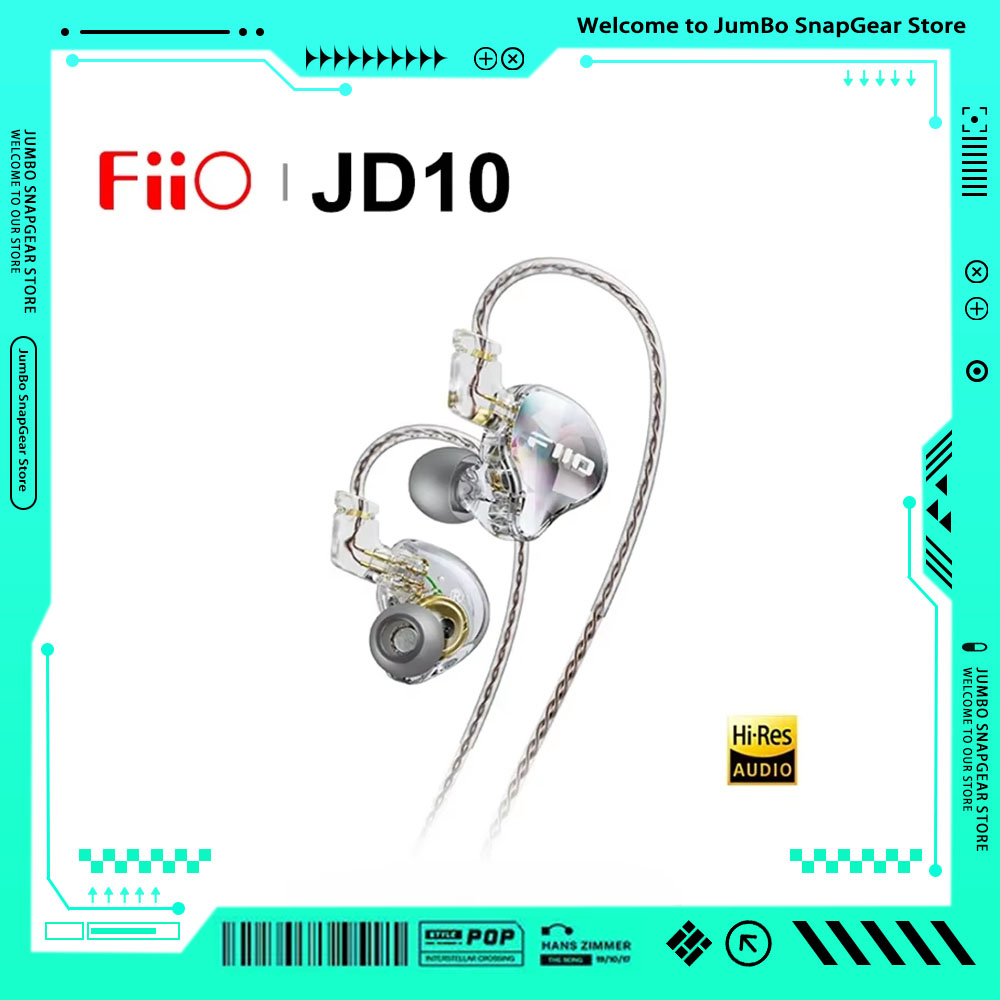 Gaming Headset Wired - FiiO JD10 3.5mm / Type-C 有線インイヤーイヤホン