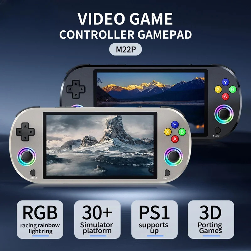 Gaming Console Youtube - 新しい 128 ギガバイト M22 プロポータブルポケットレトロハンドヘルドビデオゲームコンソール 5.0