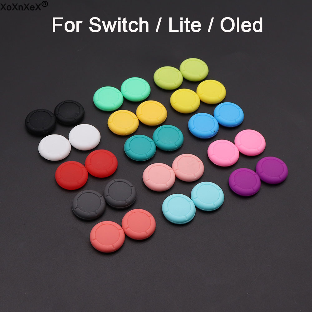Nintendo Console Switch Oled - 2/10 個スイッチ Lite/OLED/Joy-Con サムスティックグリップ交換用プロテクターキャップカバーカラーゲームアクセサリー