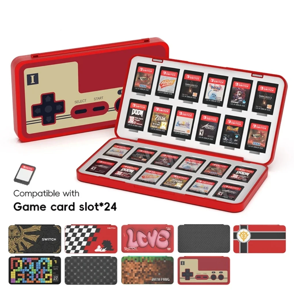 Nintendo Console Switch Oled - DATA FROG 24-in-1 ゲームカードホルダーケース Switch /