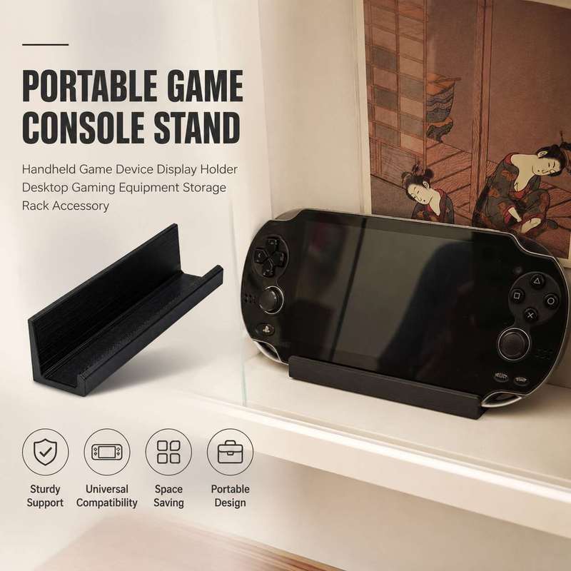 Gaming Console Portable - ポータブルゲームコンソールスタンドハンドヘルドゲームデバイスディスプレイホルダーデスクトップゲーム機器収納ラックアクセサリー