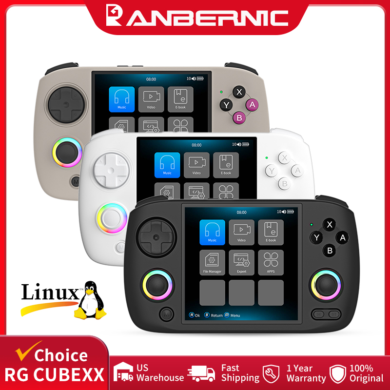 Gaming Console Bluetooth - ANBERNIC RG CubeXX 携帯ゲーム機 3.95インチ IPSスクリーン