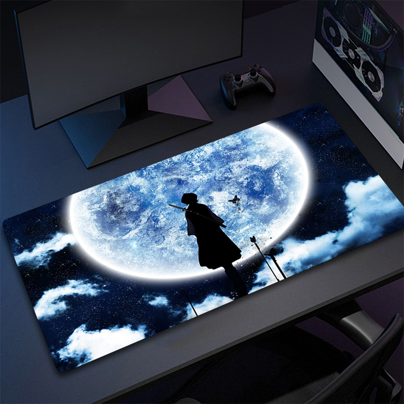 Laptop Gaming Console - HD アニメマウスパッド XXL ブリーチマウスパッド黒崎一護大型コンピュータマウスマット天然ゴムデスクマット 900x400 ビッグラップトップマット
