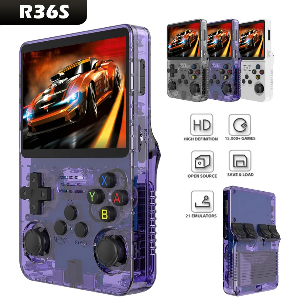 Gaming Console Years - オープンソースr36sレトロビデオゲームコンソール,Linuxシステム,ポケットビデオプレーヤー,3.5インチipsスクリーン,クラシックゲーム,新コレクション