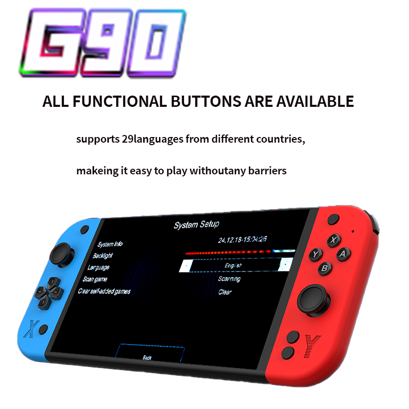 G90 7インチ 64GB 4000mAh 高画質アーケード - Gaming Console Youtube のレビューと価格