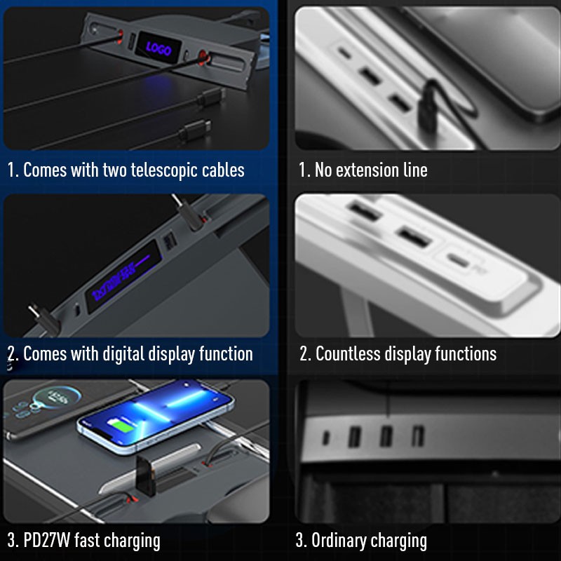 45W集中制御急速充電格納式TPYE-C USBハブ拡張ドッ - Controller Charging Dock のレビューと価格