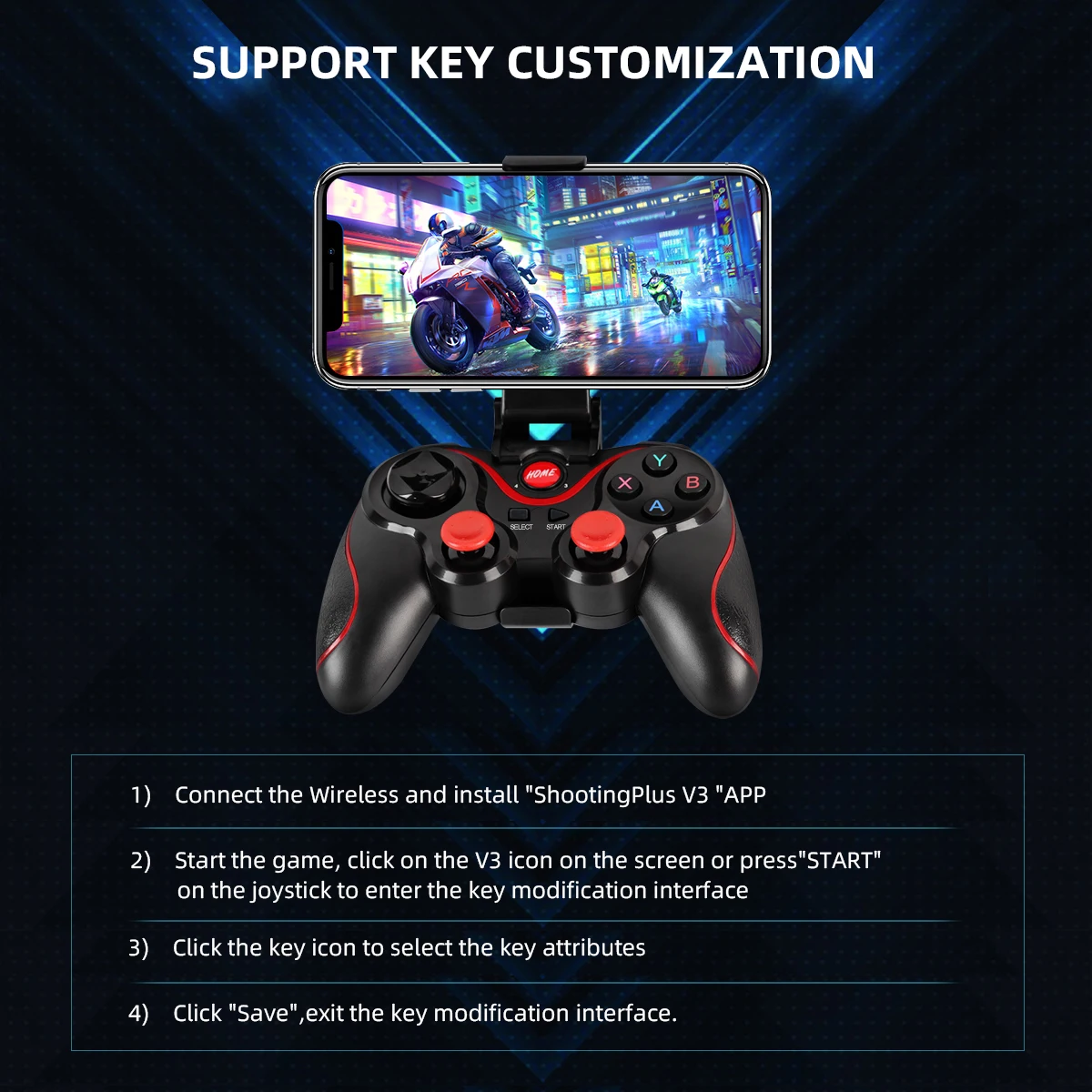 GAMINJA ワイヤレス Bluetooth ゲームパッド - Gaming Console For Smart Tv のレビューと価格