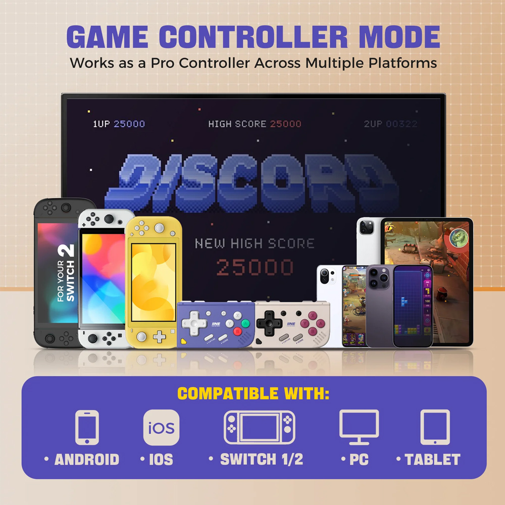 IINE Ananke Gen 2 レトロミニゲームパッド（ - Gaming Console Bluetooth のレビューと価格