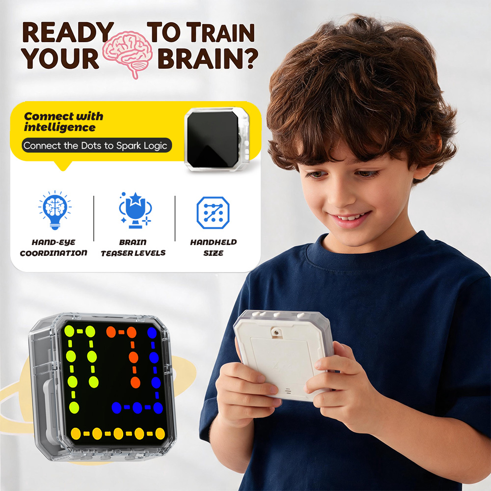 子供向け電子ハンドヘルドゲーム機、リンクアップ論理思考ゲーム - Gaming Console Portable のレビューと価格