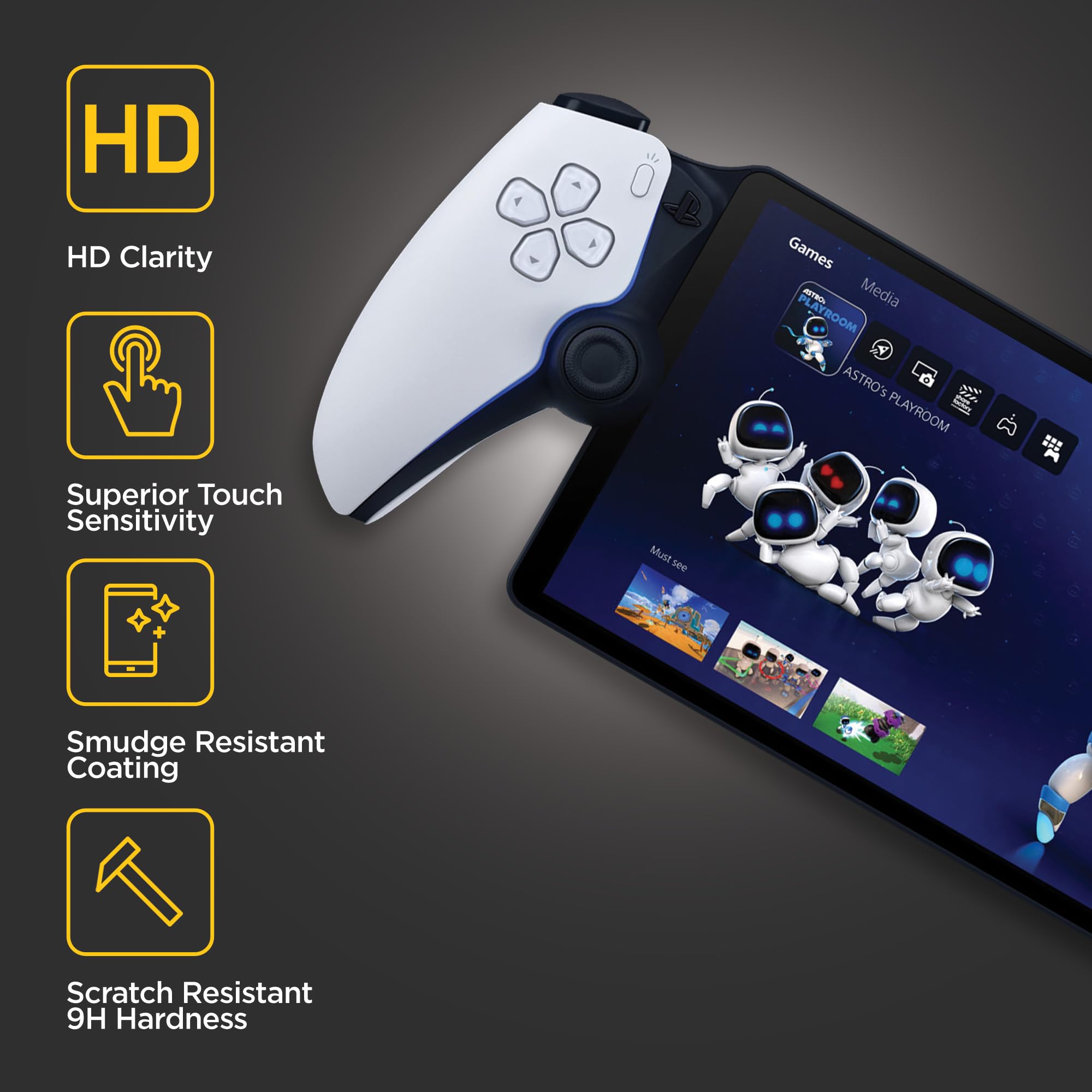 スクリーンプロテクター強化ガラスプレイステーションポータルリ - Gaming Console Portable のレビューと価格