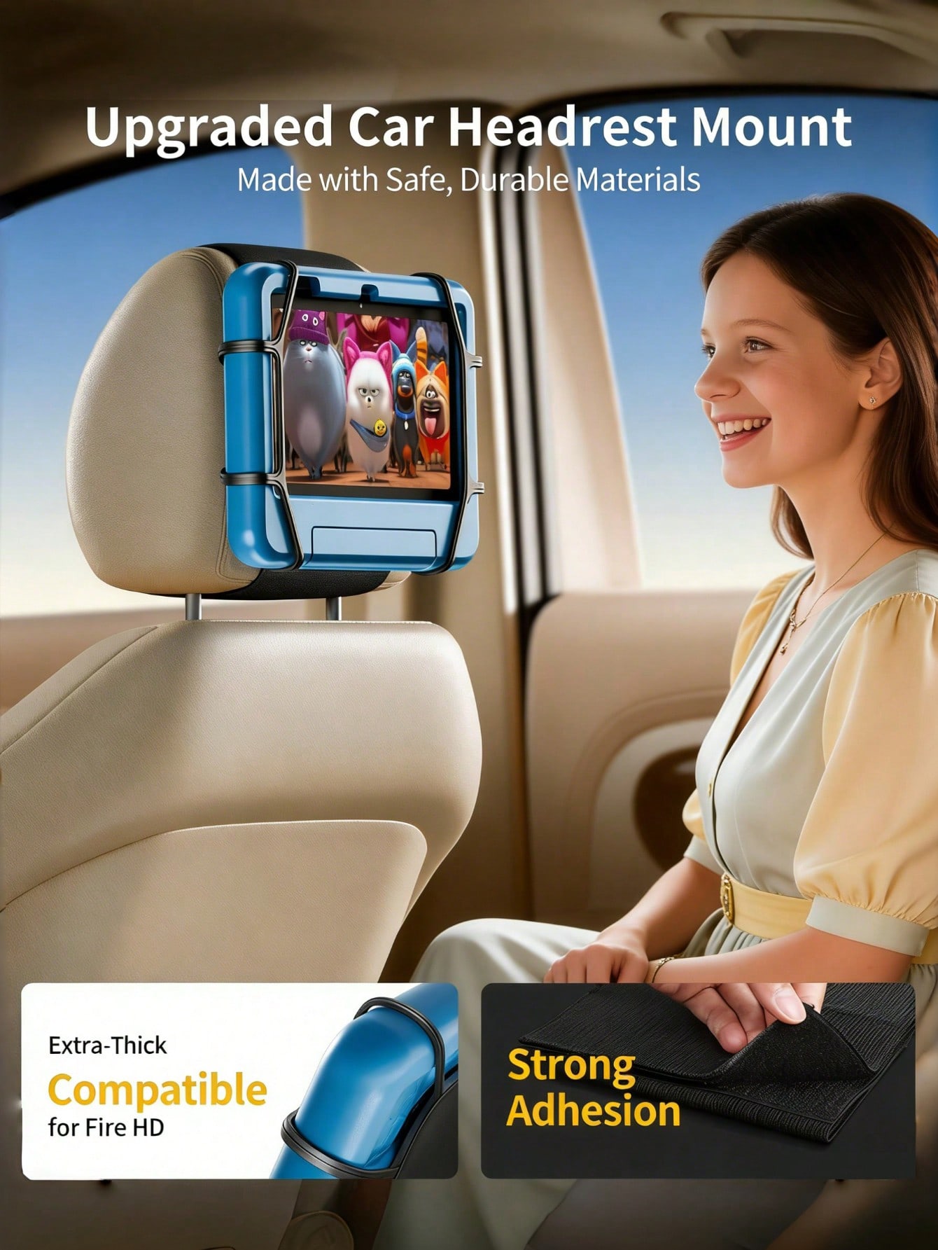 車用ヘッドレストタブレットホルダー – 360 °   回転 - Gaming Console Ipad のレビューと価格