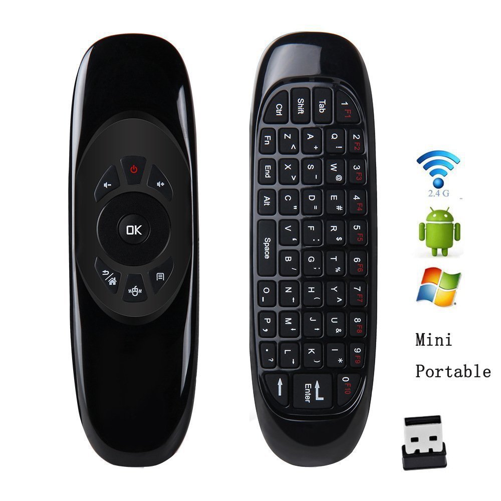 C120 フライエアマウス ワイヤレスキーボード 英語音声  - Gaming Console For Smart Tv のレビューと価格