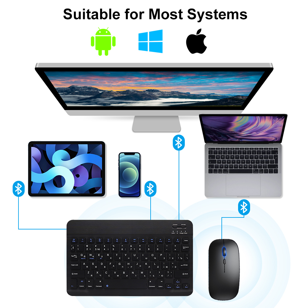 Bluetooth キーボードとマウス iPad Xiaom - Gaming Console Ipad のレビューと価格
