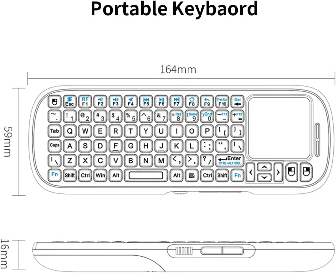 IPazzPort 2.4G ミニワイヤレスキーボード タッ - Gaming Console For Smart Tv のレビューと価格