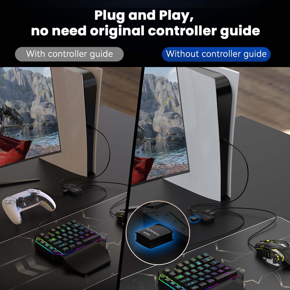 PS5 ゲーミングキーボードマウスコンボ USB タイプ C - Gaming Console Controller のレビューと価格