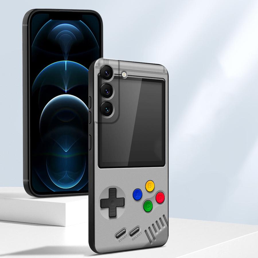 パープルゲーミングコンソール風スマホケース サムスン Gal - Gaming Console In のレビューと価格