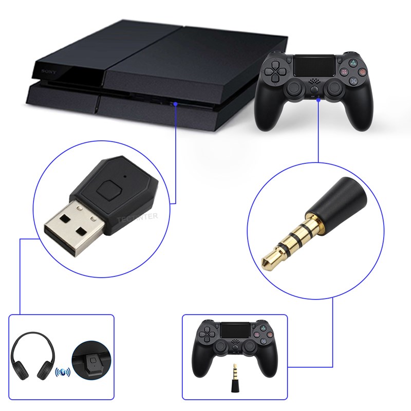 USB ワイヤレスアダプターレシーバー PS4 コントローラ - Gaming Console Controller のレビューと価格