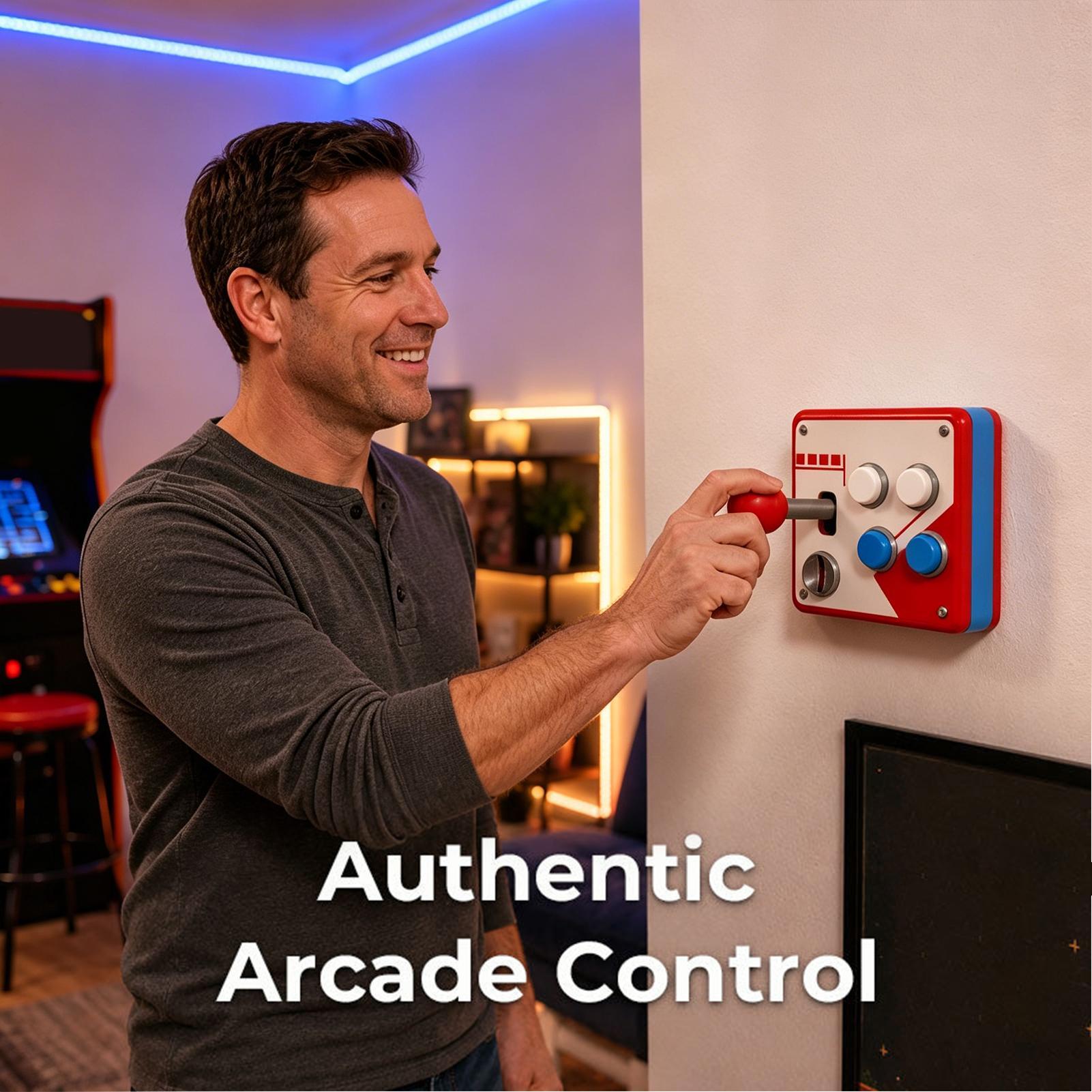 クリエイティブレトロアーケードゲームライトスイッチカバーレト - Gaming Console Joystick のレビューと価格