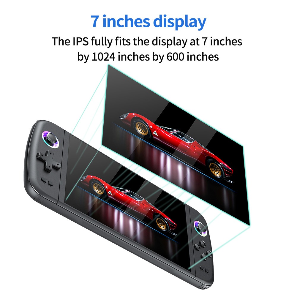 新型M27 7インチIPSスクリーン 携帯型ゲーム機 Emu - Gaming Console Youtube のレビューと価格