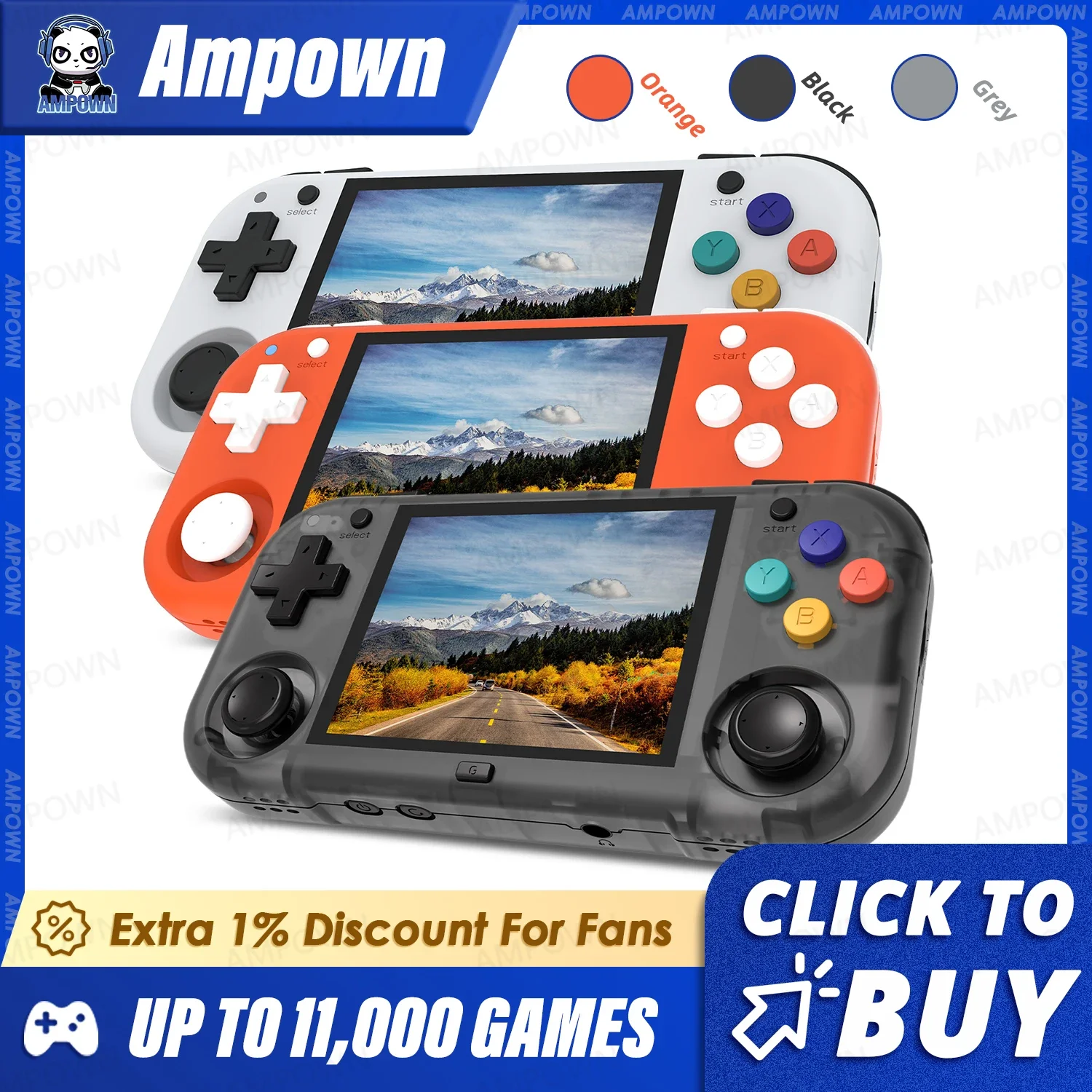 Ampown XU MINI M ハンドヘルドゲームコンソー - Gaming Console Youtube のレビューと価格