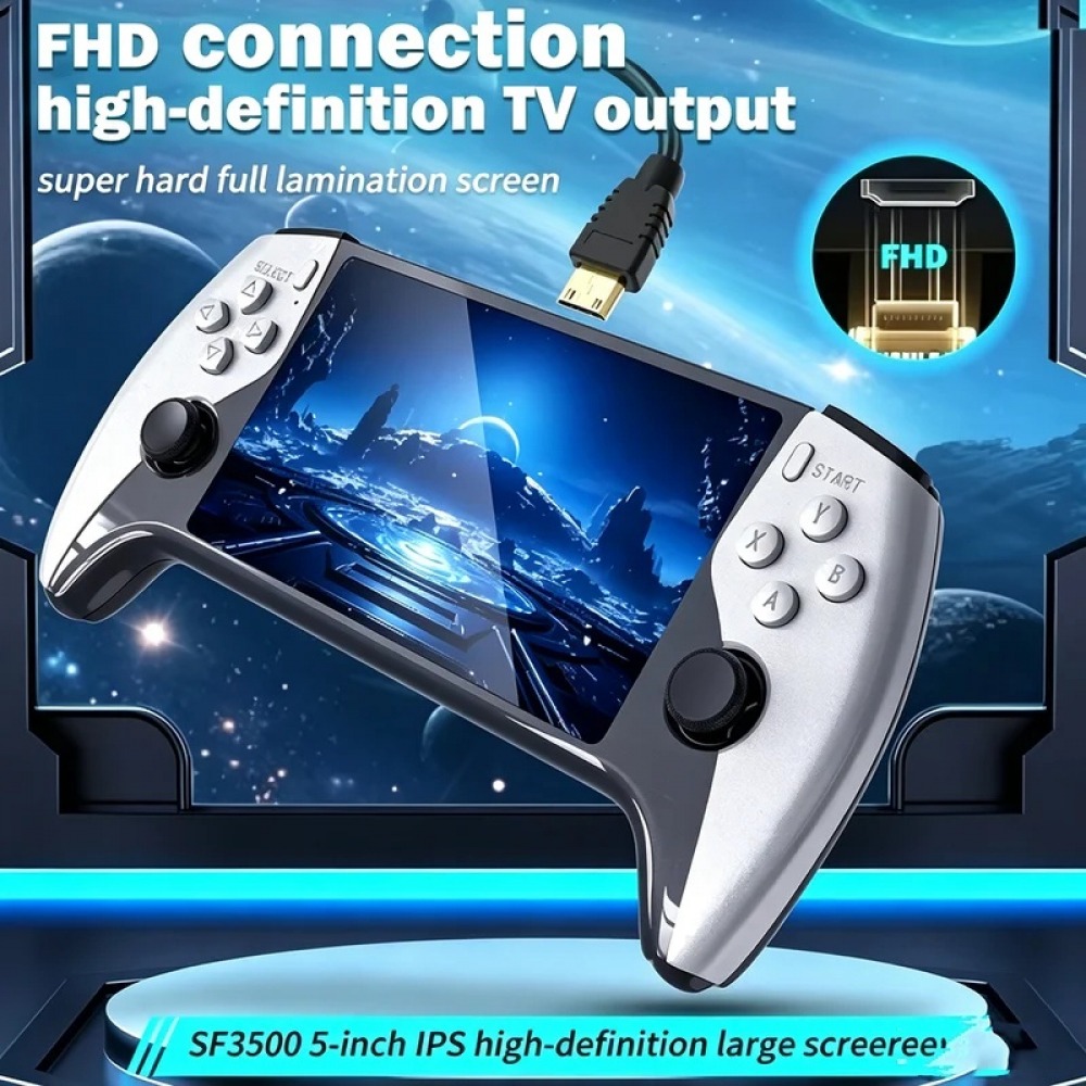 SF3500 5 インチハンドヘルドゲームコンソール PS1 - Gaming Console Portable のレビューと価格