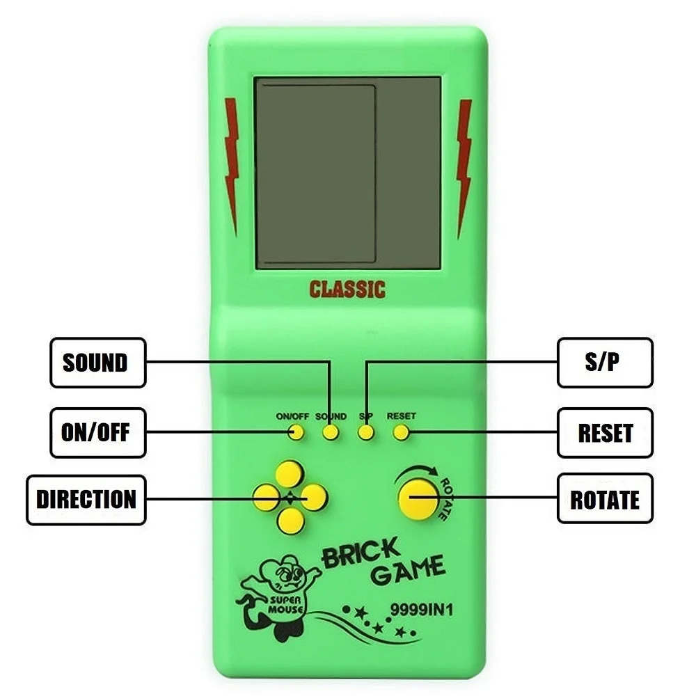 懐かしい3.5インチテトリス携帯ゲーム機ミニポケットレトロゲ - Gaming Console Years のレビューと価格